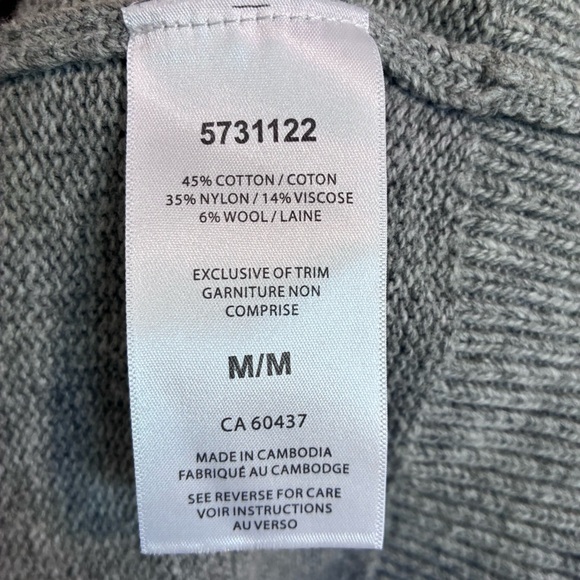 Sunice Gray - Fair Isle Nordic Design Wool Blend Sweater - M - Picture 8 of 10